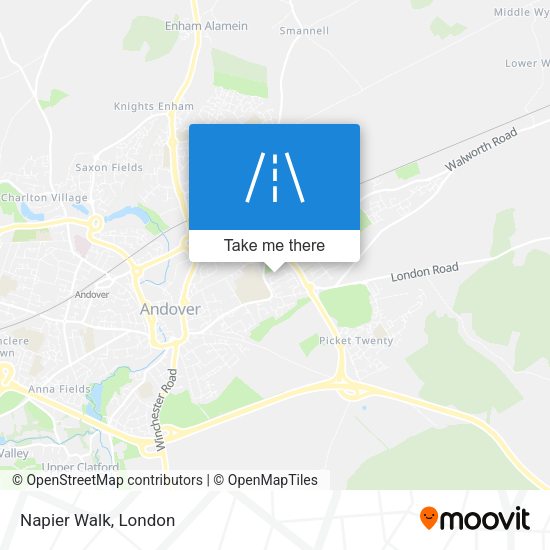 Napier Walk map