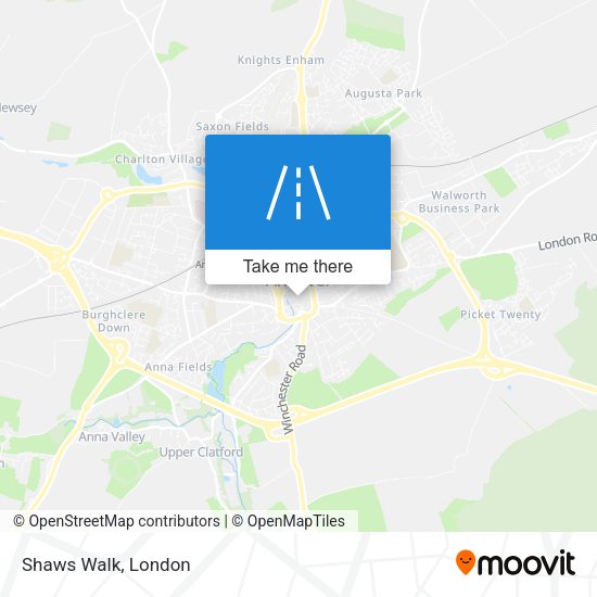 Shaws Walk map