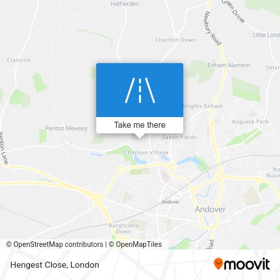 Hengest Close map