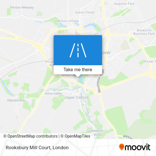 Rooksbury Mill Court map