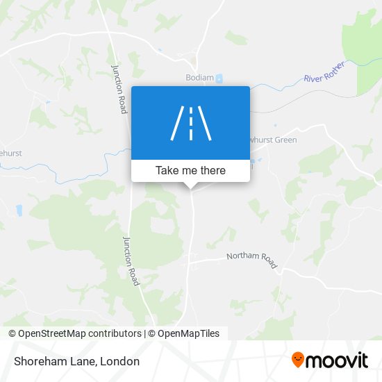 Shoreham Lane map