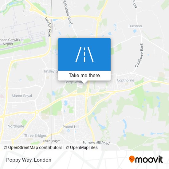 Poppy Way map
