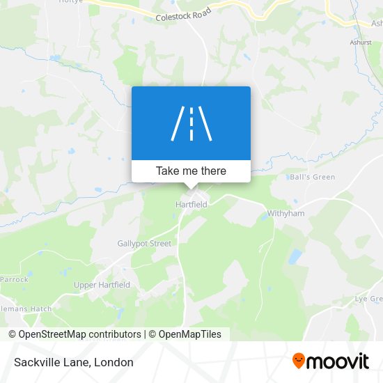 Sackville Lane map