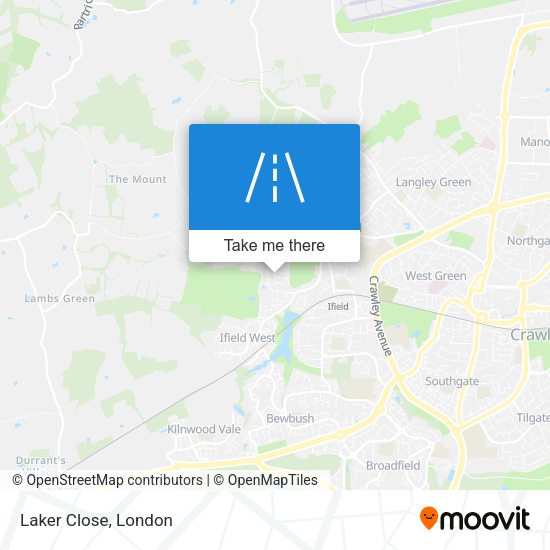 Laker Close map