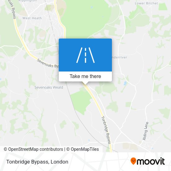 Tonbridge Bypass map
