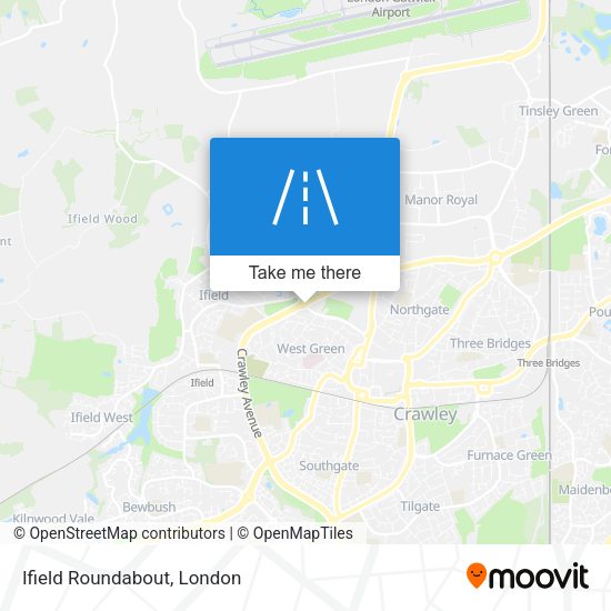 Ifield Roundabout map