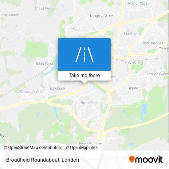 Broadfield Roundabout map