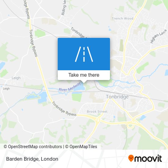 Barden Bridge map