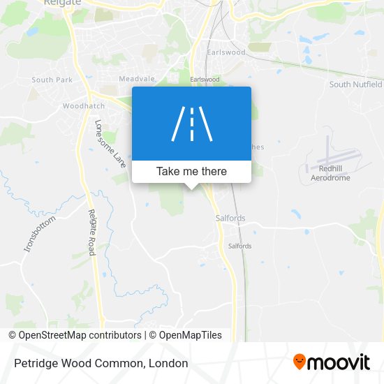 Petridge Wood Common map