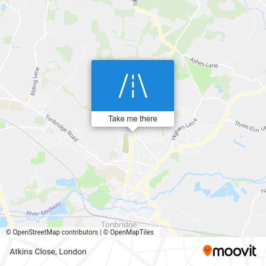 Atkins Close map