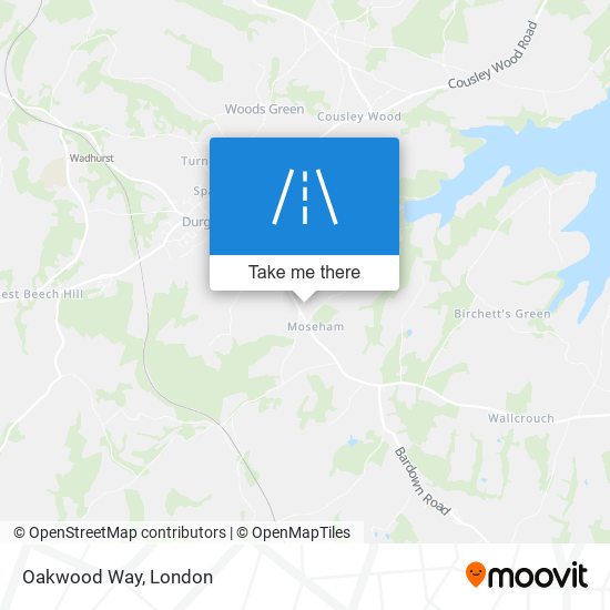 Oakwood Way map