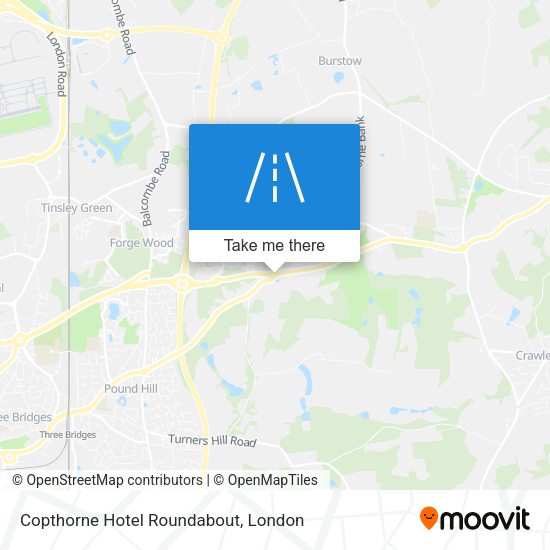 Copthorne Hotel Roundabout map