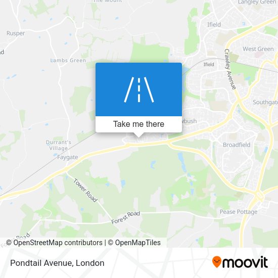 Pondtail Avenue map