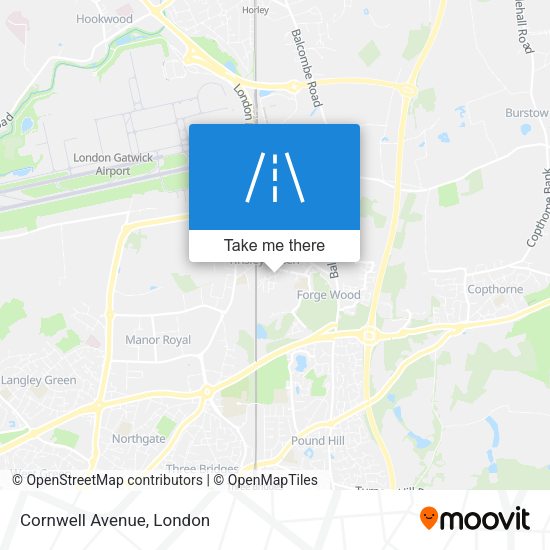 Cornwell Avenue map