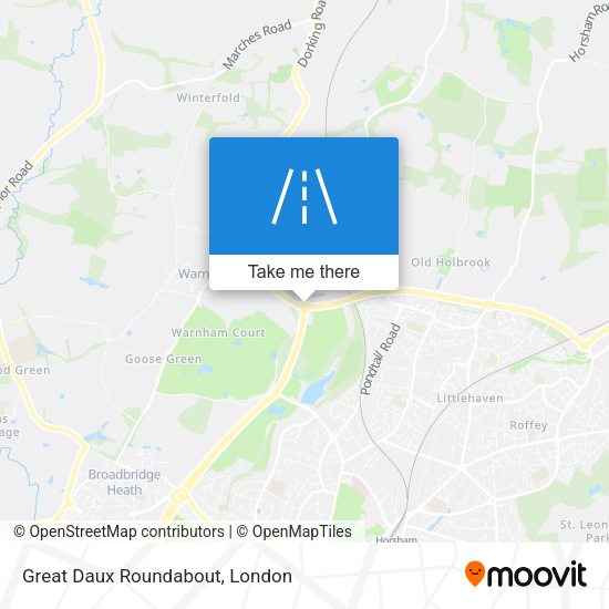 Great Daux Roundabout map