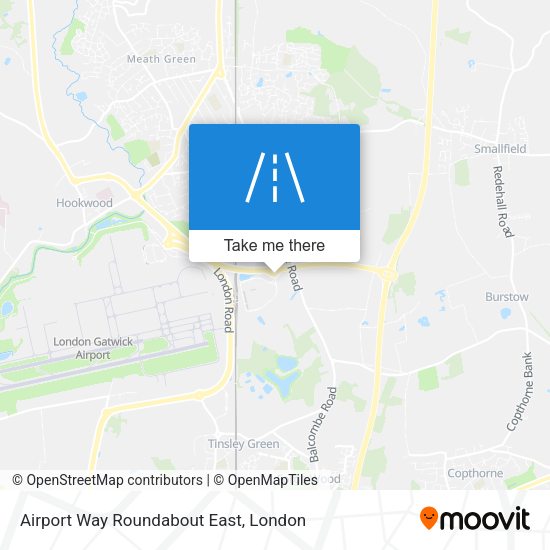 Airport Way Roundabout East map