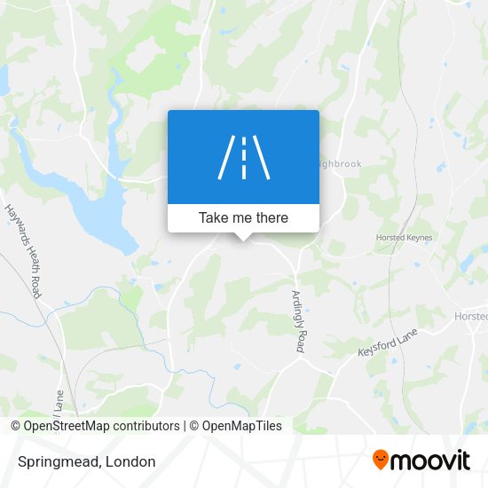Springmead map