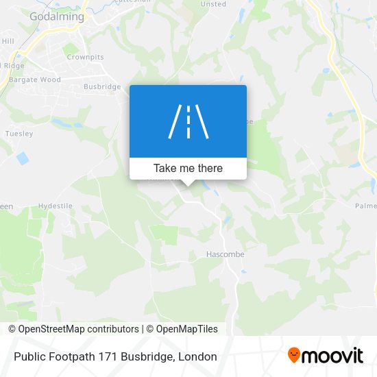Public Footpath 171 Busbridge map