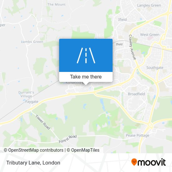 Tributary Lane map