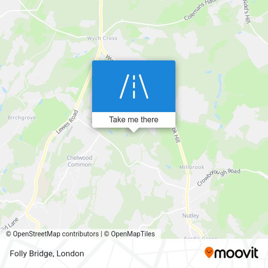 Folly Bridge map