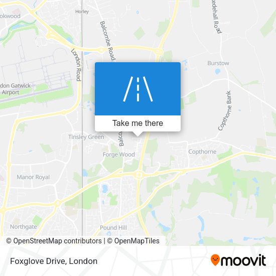 Foxglove Drive map
