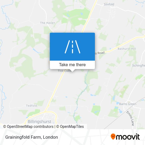 Grainingfold Farm map