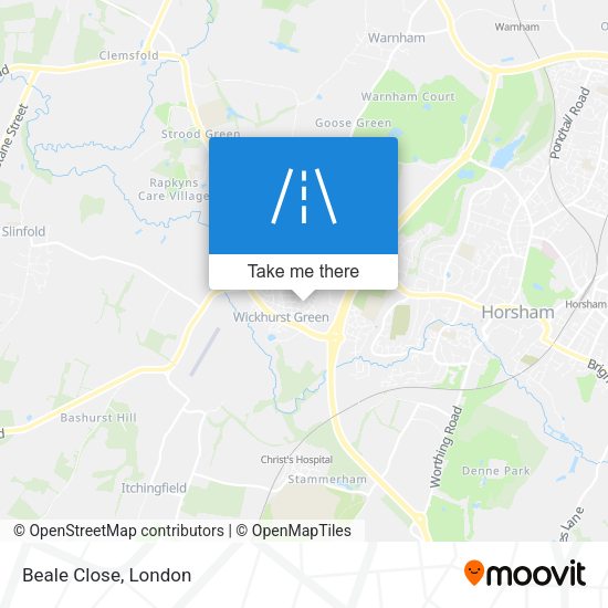 Beale Close map