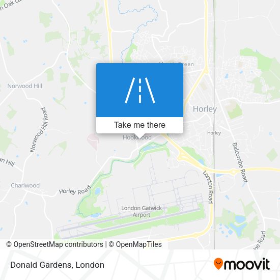 Donald Gardens map
