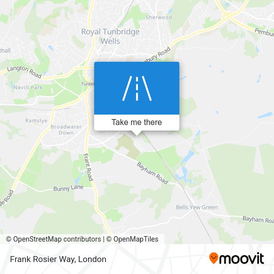 Frank Rosier Way map