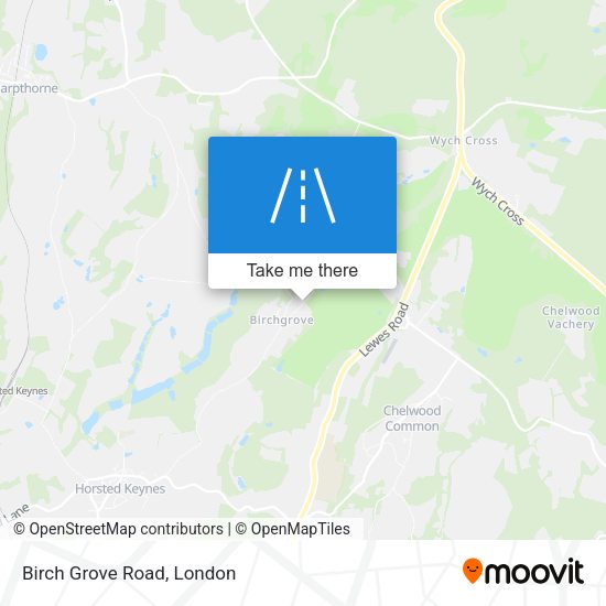 Birch Grove Road map