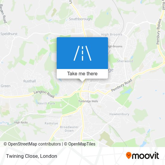 Twining Close map