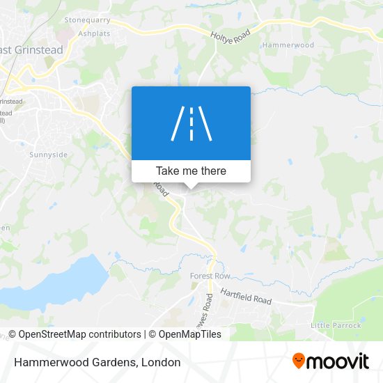 Hammerwood Gardens map