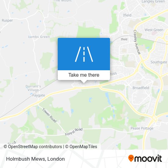 Holmbush Mews map