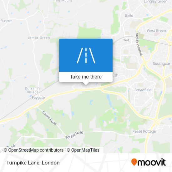 Turnpike Lane map
