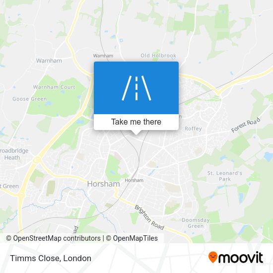 Timms Close map