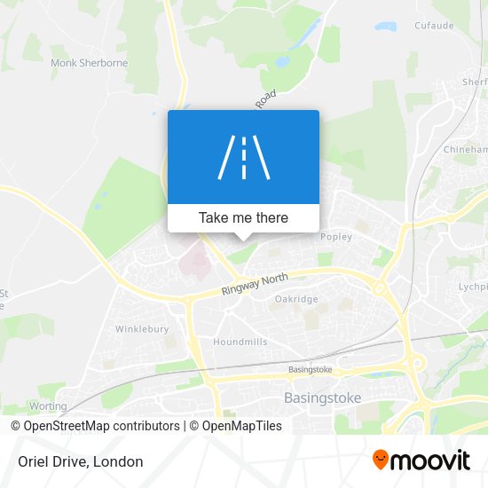Oriel Drive map