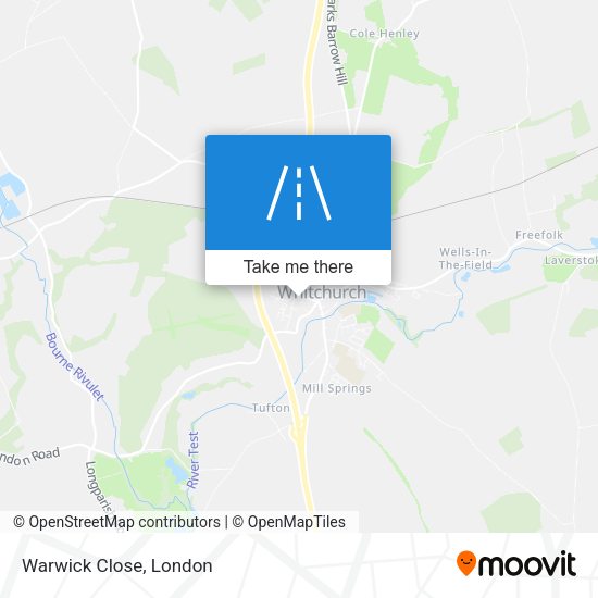 Warwick Close map