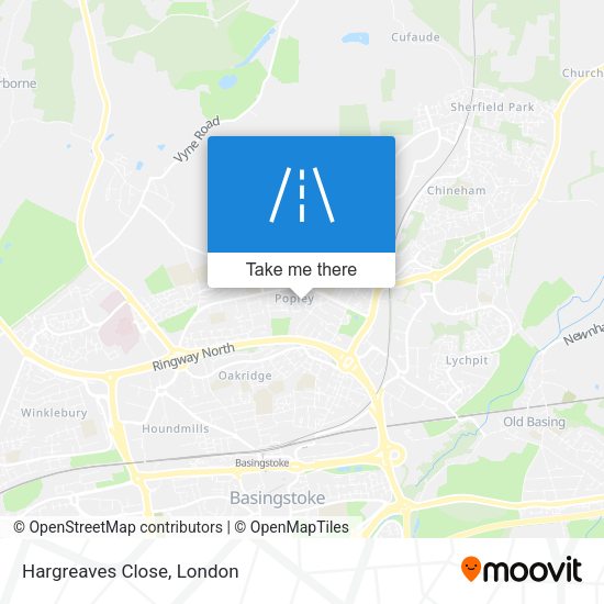 Hargreaves Close map