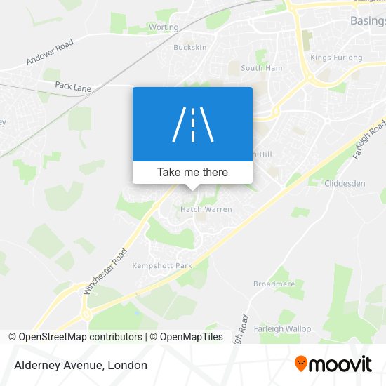 Alderney Avenue map