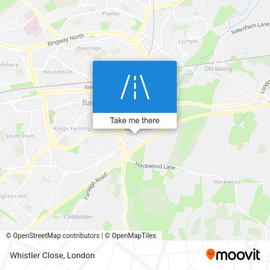 Whistler Close map