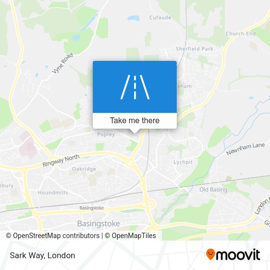 Sark Way map