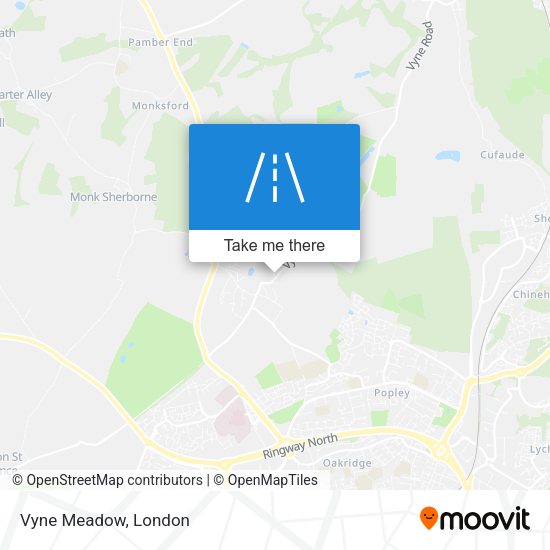 Vyne Meadow map