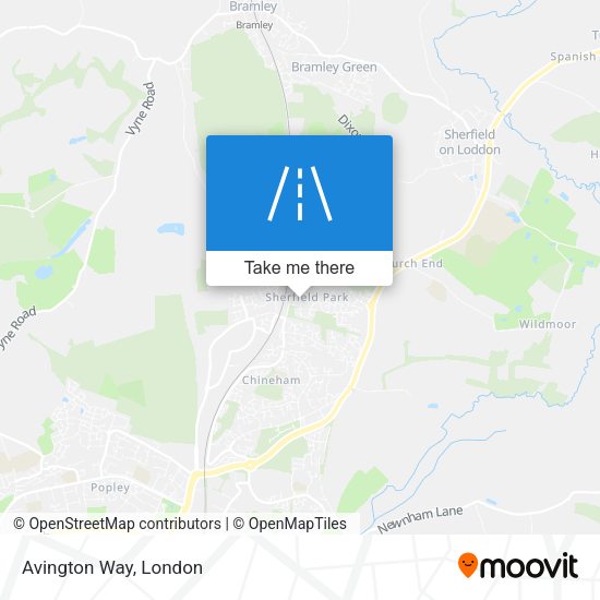 Avington Way map