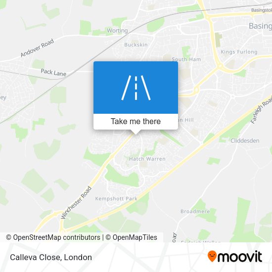 Calleva Close map