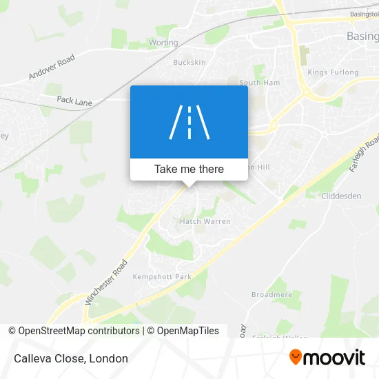 Calleva Close map
