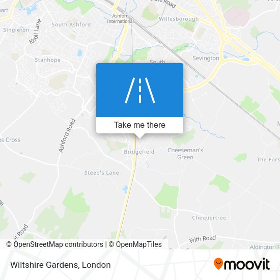 Wiltshire Gardens map