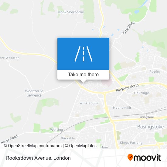 Rooksdown Avenue map
