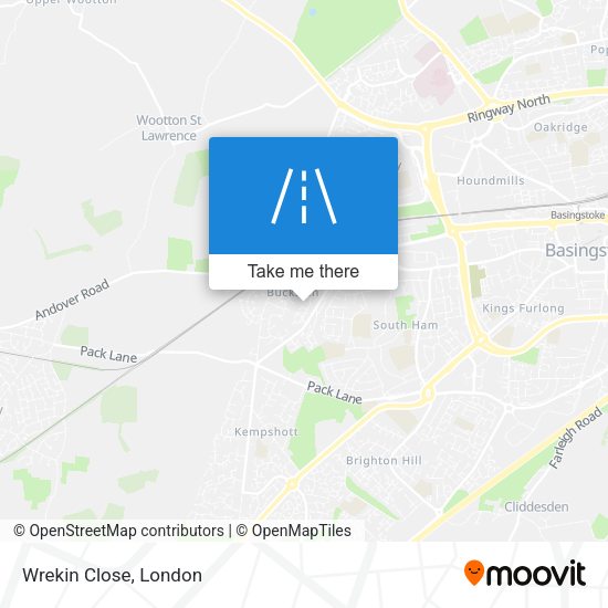 Wrekin Close map