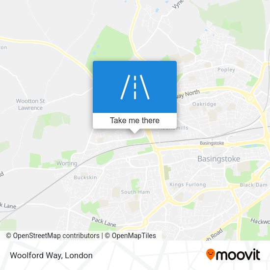 Woolford Way map
