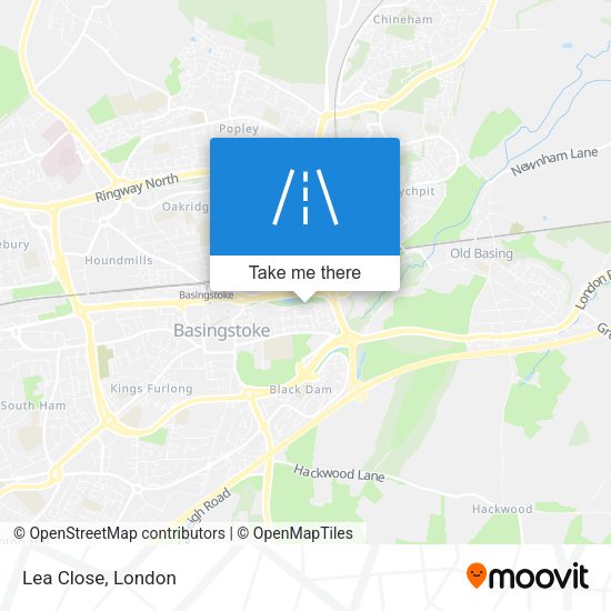 Lea Close map